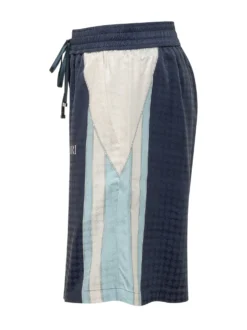Quad Panel Shorts with Drawstring and Logo Print