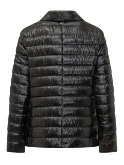Quilted Puffer Jacket with Shirt Collar