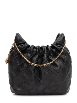 Quilted Shoulder Bag with Chain