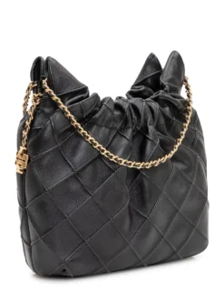 Quilted Shoulder Bag with Chain