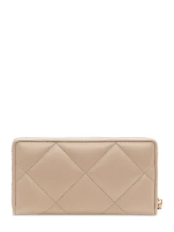 Quilted Zip Continental Wallet