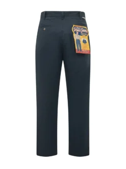 Relaxed Cotton Pants with Front Pleat