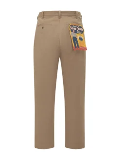 Relaxed Cotton Pants with Front Pleat