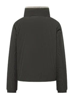 Reversible Cape Down Jacket with Hood