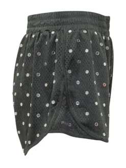 Rhinestone Mesh Shorts