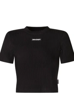 Ribbed Baby T-shirt with Logo