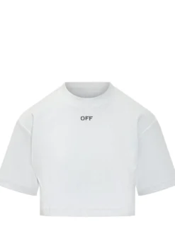 Ribbed Cropped T-Shirt