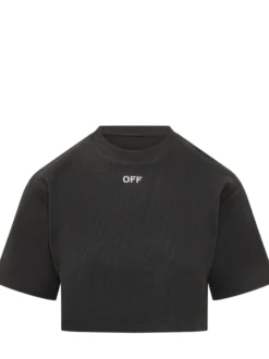 Ribbed Cropped T-Shirt
