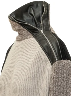 Ribbed High Neck Jumper