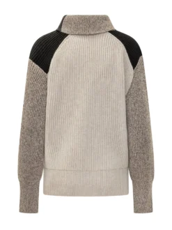 Ribbed High Neck Jumper