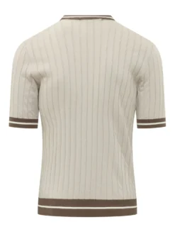 Ribbed Knit Short Sleeve T-shirt