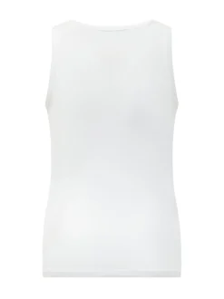 Ribbed Tank Top With Front Patch
