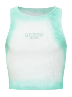 Ribbed Tank Top with Logo