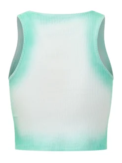 Ribbed Tank Top with Logo
