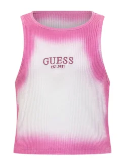 Ribbed Tank Top with Logo