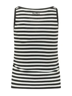 Ribbed Tank Top with Round Neck