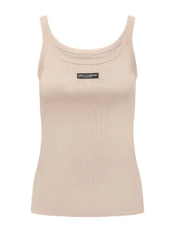 Ribbed Tank Top with Straps