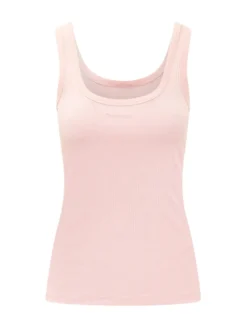 Ribbed Tank Top with Wide Straps