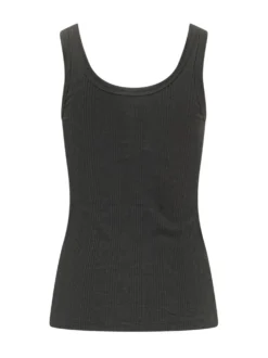Ribbed Tank Top with Wide Straps