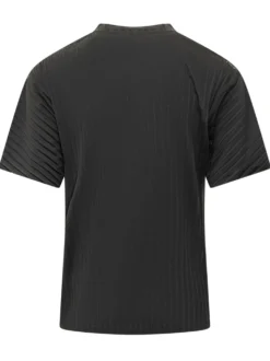 Ribbed T-shirt with Front Logo