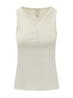 Ribbed V Neck Tank Top