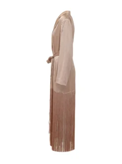 Ribes Trench with Belt and Fringe
