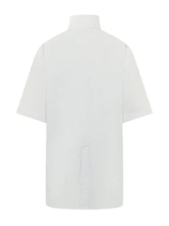 Roberta Shirt with Band Collar and Front Buttons