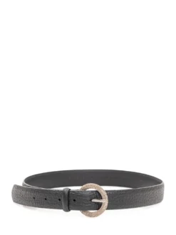 Round Textured Buckle Belt