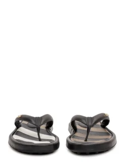 Rubber Flip Flops with Shaped Strap