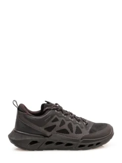 Running Sneakers with Perforated Panels and Laces
