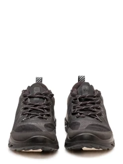 Running Sneakers with Perforated Panels and Laces