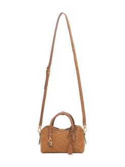 Ryder Small Top Handle Woven Bag with Double Handle