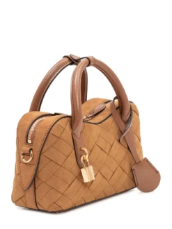 Ryder Small Top Handle Woven Bag with Double Handle