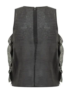 Sheer Top with Ruffles