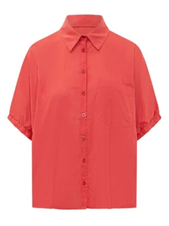 Shirt with Collar and Chest Pocket