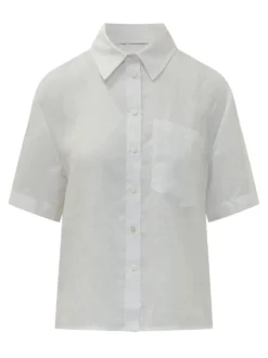 Shirt with Collar and Patch Pocket