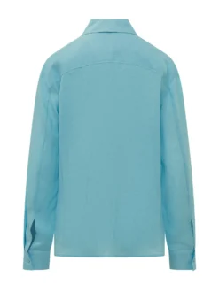 Shirt with Collar and Patch Pocket