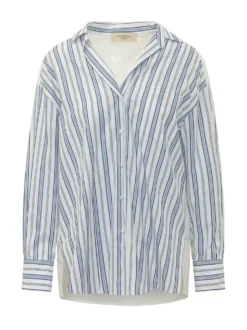 Shirt with Collar and Striped Pattern