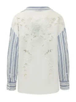 Shirt with Collar and Striped Pattern