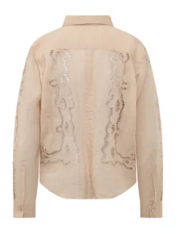 Shirt with Cutwork Embroidery