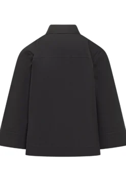 Shirt with Patch Pocket and Wide Sleeves