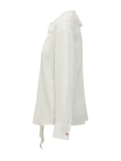 Shirt with Ruffles and Neck Tie