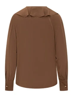 Shirt with Ruffles and Neck Tie