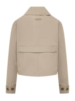 Short Double Breasted Jacket with Lapels