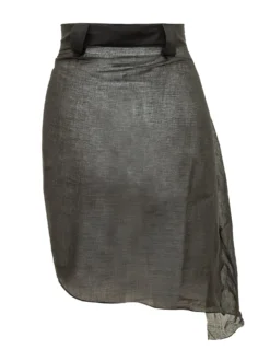 Short Draped Sarong Skirt