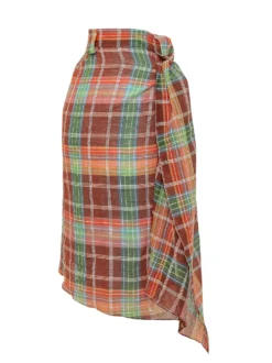 Short Draped Sarong Skirt