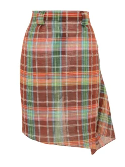 Short Draped Sarong Skirt