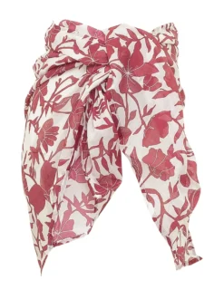 Short Floral Print Pareo