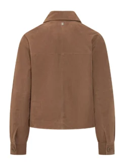 Short Jacket with Patch Pockets and Buttons