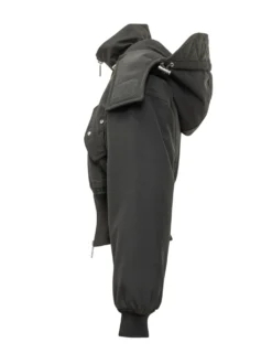 Short Puffer Jacket with High Neck